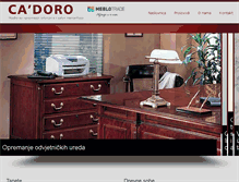 Tablet Screenshot of cadoro-osijek.com